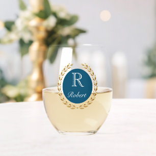 Custom Name Stemless Wine Glass