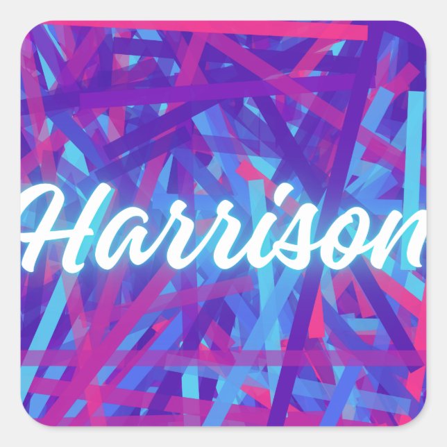 Custom Name Sticker – Harrison – Personalized Labe (Front)