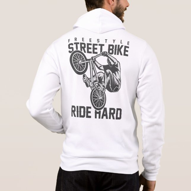Custom name Street Bike Hoodie (Back)
