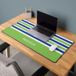 Custom Name Stripes Pattern Desk Mat<br><div class="desc">See my store for more stripes items.</div>