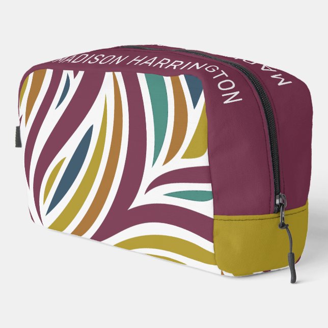 Custom Name Stylised Butterfly Dopp Kit (Right Corner)