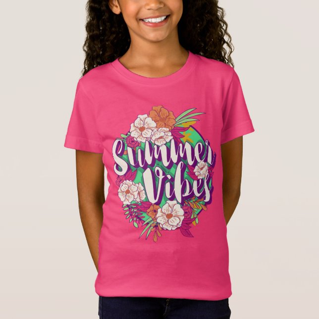 Custom Name Summer Vibes clothing T-Shirt (Front)