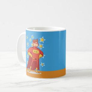Custom Name Superhero Father's Day Coffee Mug