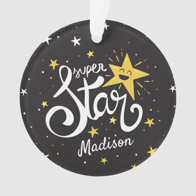 Custom name Superstar Ornament (Front)