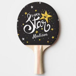Custom name Superstar Ping Pong Paddle