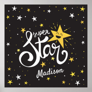 Custom name Superstar Poster