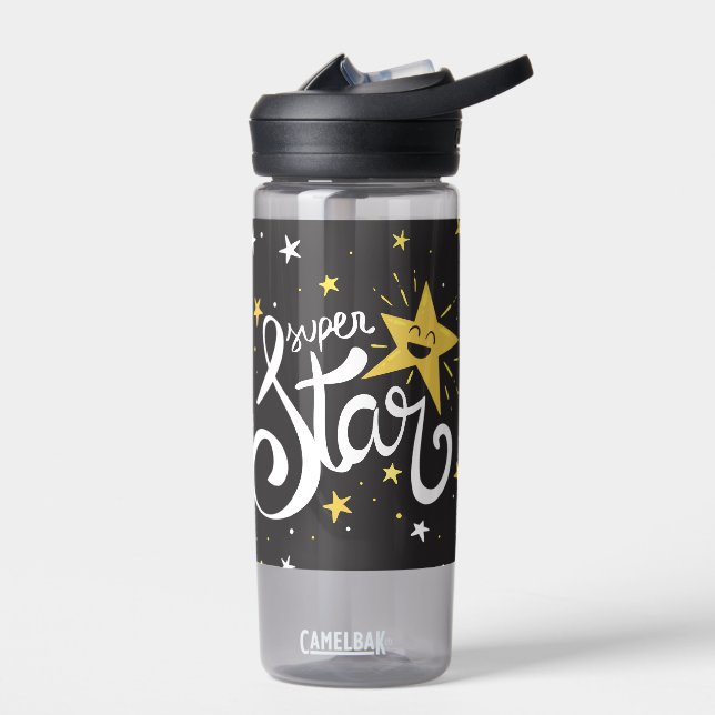 Custom name Superstar Water Bottle (Left)