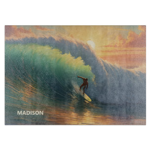 Custom Name Surfer Cutting Board