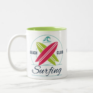 Custom Name Surfer mugs