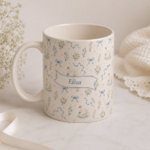 Custom Name Swan Lake Cottagecore Bow Elegant Gift