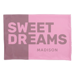 Custom name "Sweet Dreams" pillowcases
