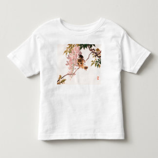 CUSTOM NAME T-SHIRT GIRL TODDLERS JAPANESE BIRD