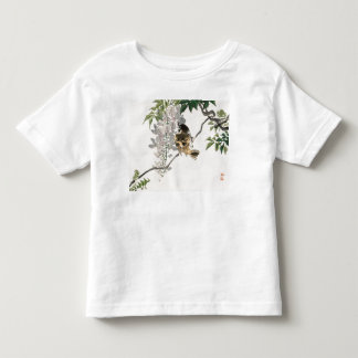 CUSTOM NAME T-SHIRT GIRL TODDLERS JAPANESE BIRD