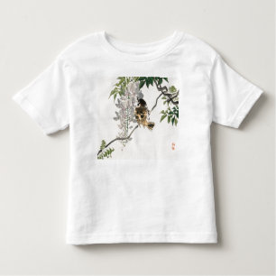 CUSTOM NAME T-SHIRT GIRL TODDLERS JAPANESE BIRD