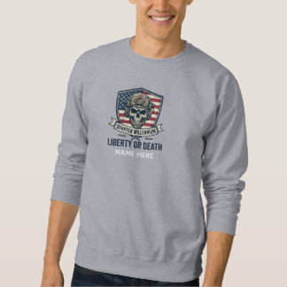Custom Name Tactical Skull 250 Years Liberty Sweatshirt