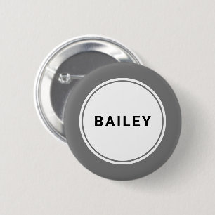 Custom Name Tag Badge Pin Button