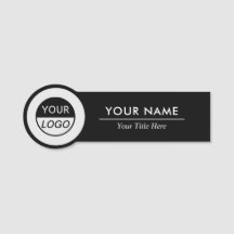 Custom Name Tag (for Round Company Logo)