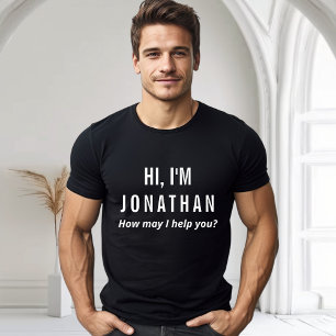 Custom Name Tag Tee for Staff and Event Teams