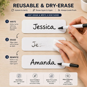 Custom Name Tags for Weddings, Offices & More
