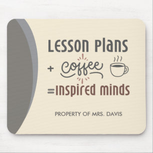 Custom Name Teacher Mouse Pad 