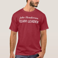 Custom Name Team Leader