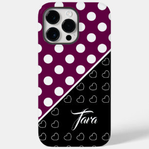 Custom Name Template - Blackberry Colored Case-Mate iPhone 14 Pro Max Case