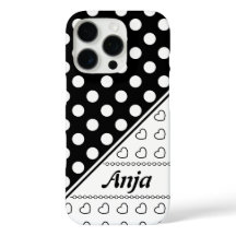 Custom Name Template Stylish Black And White