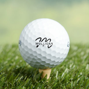 Custom Name Template Wedding Favour Golf Balls