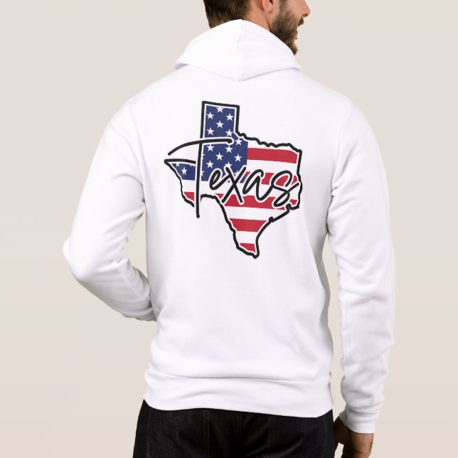 Custom Name Texas Hoodie (Back)