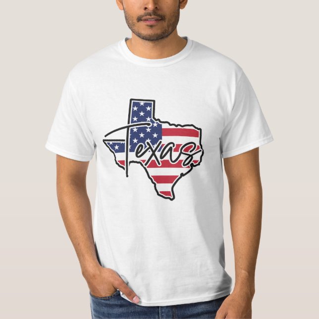 Custom Name Texas T-Shirt (Front)