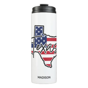 Custom Name Texas Thermal Tumbler