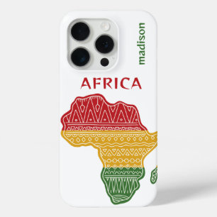 Custom Name & Text Africa iPhone 15 Pro Case