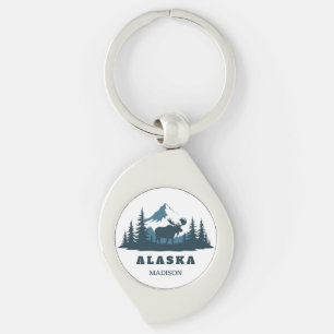 Custom Name & Text ALASKA Key Ring