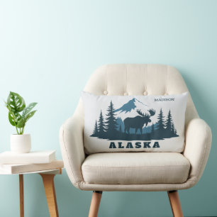 Custom Name & Text ALASKA Lumbar Cushion