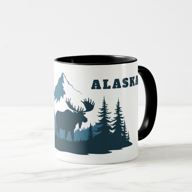 Custom Name & Text ALASKA Mug (Front Right)