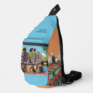 Custom Name & Text Amsterdam Sling Bag