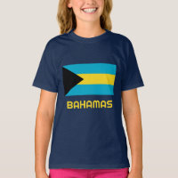Custom Name & Text Bahamas Flag