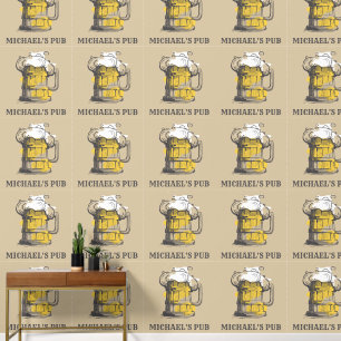 Custom Name / Text Beer Ilustration Wallpaper