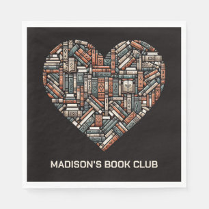 Custom Name / Text Book Lover's Napkin