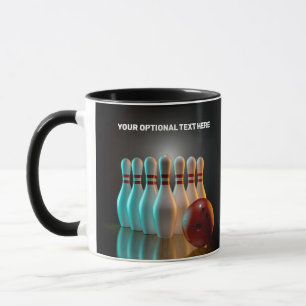 Custom Name & Text Bowling Strike Mug