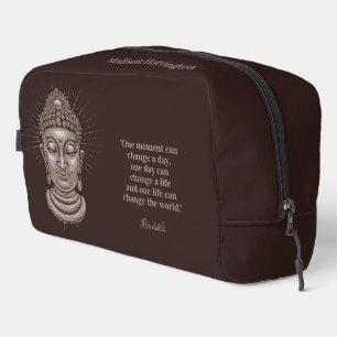 Custom name & text Buddha Quote Dopp Kit