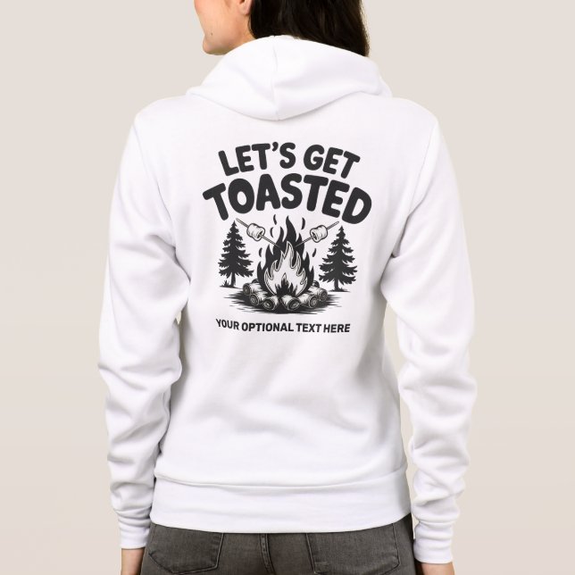 Custom Name & Text Camping Hoodie (Back)