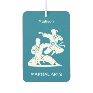 Custom Name, Text & Color Martial Arts Car Air Freshener