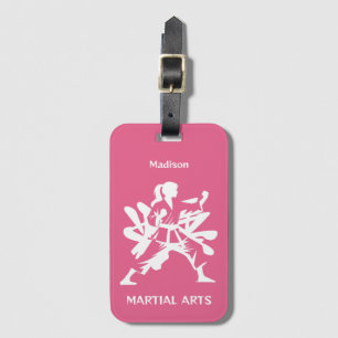Custom Name, Text & Color Martial Arts Luggage Tag