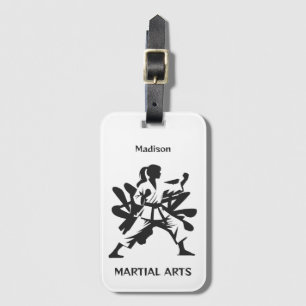 Custom Name, Text & Color Martial Arts Luggage Tag