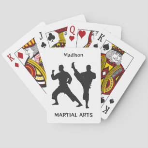 Custom Name, Text & Color Martial Arts Playing Cards