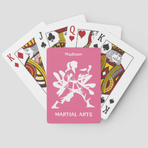 Custom Name, Text & Color Martial Arts Playing Cards