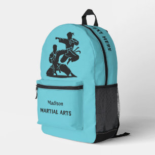 Custom Name, Text & Color Martial Arts Printed Backpack