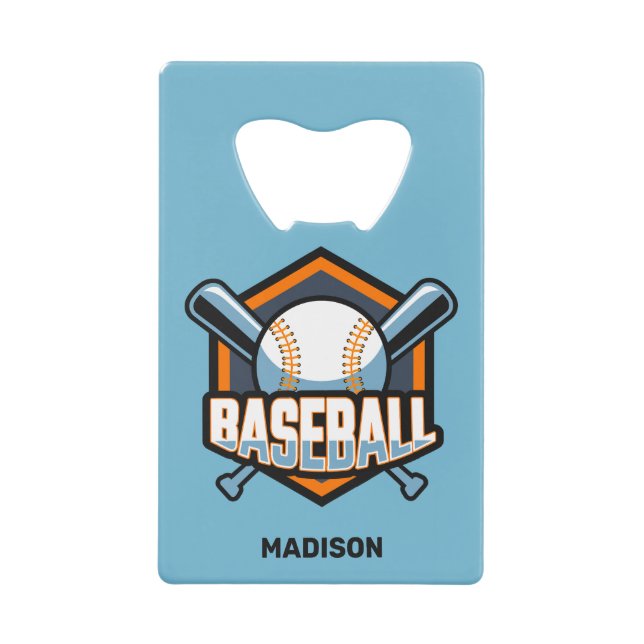 Custom Name, Text & Colour Baseball (Front)