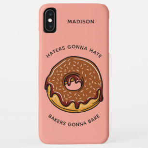 Custom name, text & colour DONUT phone cases